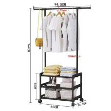 Підлогова металева вішалка для одягу з полицею для взуття SINGLE-POLE SHOE and HAT RACK 107-2 Підлогова металева вішалка для одягу з полицею для взуття SINGLE-POLE SHOE and HAT RACK 107-2