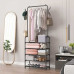 Підлогова стійка для одягу Clothes Rack Up металева з полицями 170×60×26 см Підлогова стійка для одягу Clothes Rack Up металева з полицями 170×60×26 см