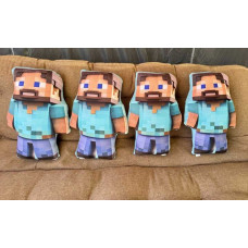 Подарункова м'яка подушка-іграшка Minecraft Стів 50 см антистрес