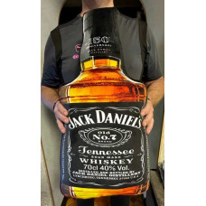 М'яка декоративна подушка Скроні Jack Daniel's 75 см (3D принт)