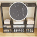 Вішалка для одягу з полицями для взуття 170×95×36 см, дворядна стійка