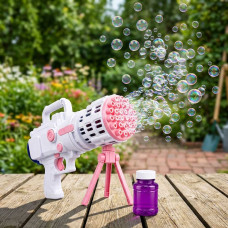 Автоматична базука для мильних бульбашок Bazooka Bubble Gun Автоматична базука для мильних бульбашок Bazooka Bubble Gun