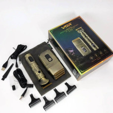 Акумуляторний тример VGR 2 в 1: Потужна батарея та зручність USB-заряджання Акумуляторний тример VGR 2 в 1: Потужна батарея та зручність USB-заряджання