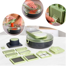Зносостійка овочерізка Vegetable Cutter зі сталевими лезами та ABS-корпусом 10123 Зносостійка овочерізка Vegetable Cutter зі сталевими лезами та ABS-корпусом 10123
