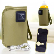 Підігрівач дитячих пляшечок портативний (USB, 40-60°C, Бежевий) Підігрівач дитячих пляшечок портативний (USB, 40-60°C, Бежевий)