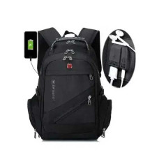 Чорний швейцарський міський рюкзак SwissGear 8810 із USB портом для зарядки Чорний швейцарський міський рюкзак SwissGear 8810 із USB портом для зарядки