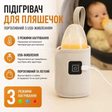 Портативний підігрівач дитячого харчування Insulated Bottle Cover (3 режими, USB-живлення) Портативний підігрівач дитячого харчування Insulated Bottle Cover (3 режими, USB-живлення)