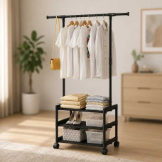 Універсальна вішалка для одягу та взуття SINGLE-POLE SHOE and HAT RACK 107-2 Універсальна вішалка для одягу та взуття SINGLE-POLE SHOE and HAT RACK 107-2