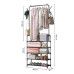 Вішалка для одягу Clothes Rack Up з полицями під взуття 170×60×26 см Вішалка для одягу Clothes Rack Up з полицями під взуття 170×60×26 см
