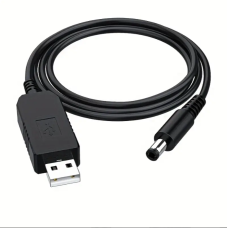 Кабель живлення, Шнур USB з перетворювачем напруги 9/12V, адаптер для роутера від павербанка арт. 581309 Кабель живлення, Шнур USB з перетворювачем напруги 9/12V, адаптер для роутера від павербанка арт. 581309